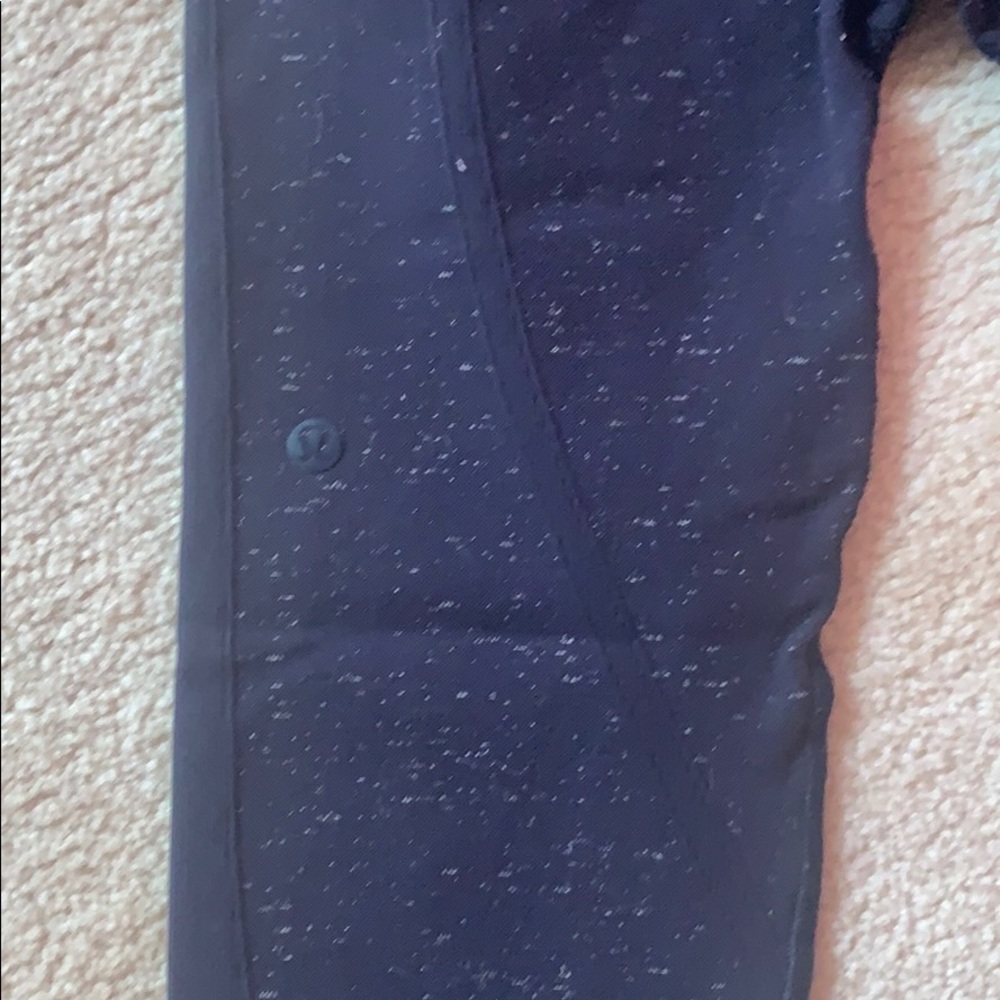 Lululemon Navy Blue Leggings With White Specks View 3